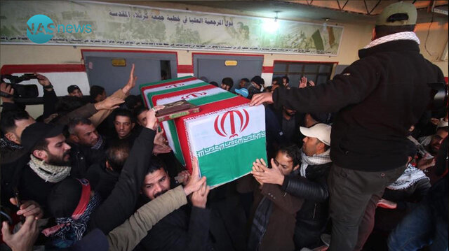 پیکرهای سردار سلیمانی و ابومهدی المهندس وارد کاظمین شدند/ شعار "مرگ بر آمریکا" طنین انداز شد