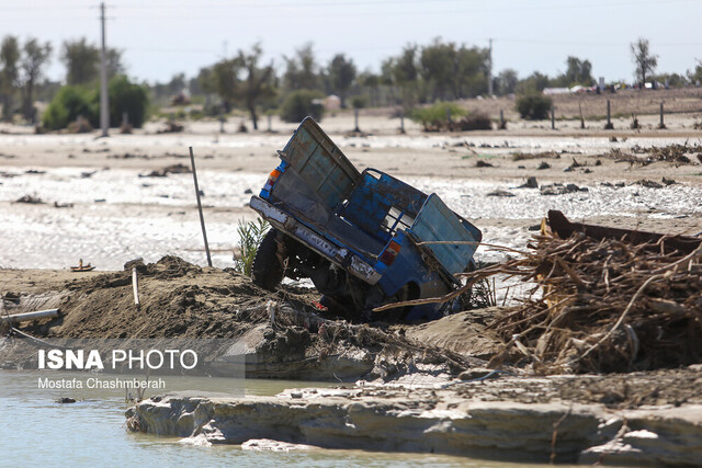 گزارش ایسنا از آخرین وضعیت مناطق سیل زده در هرمزگان
