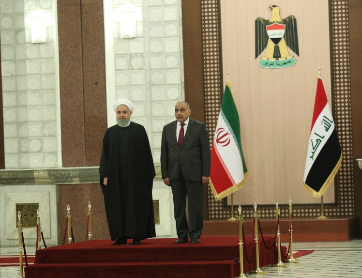 استقبال رسمی نخست وزیر عراق از رئیس جمهوری اسلامی ایران