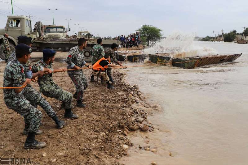 سرریز رودخانه کرخه به کانال شهید چمران شهرستان حمیدیه مهارشد